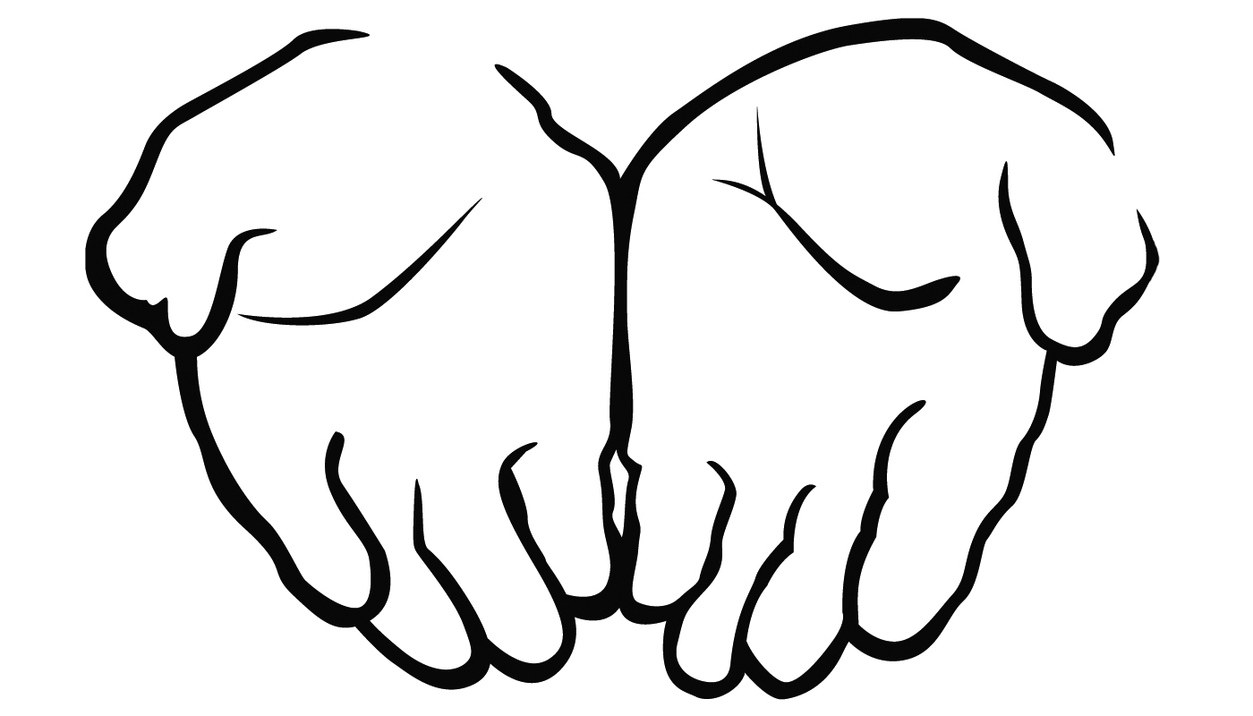 Praying hands clip art of a hand black and white sketchic ezra temple clip