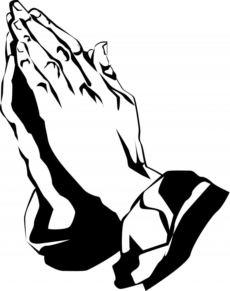 Praying hands clipart 1