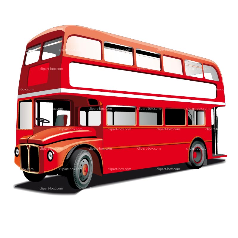 Red bus clipart free clipart images 2