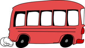 Red bus clipart free clipart images