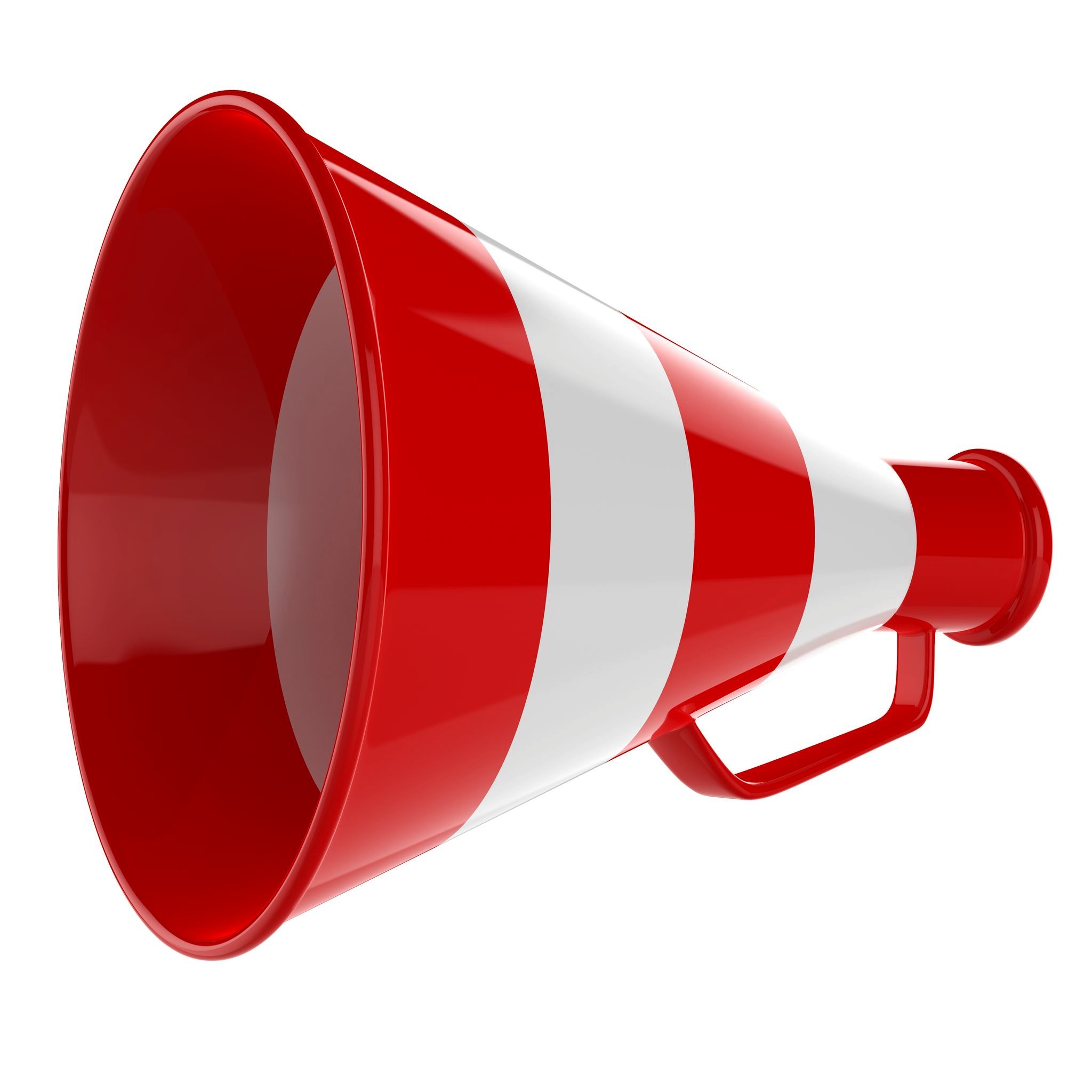 Red cheering megaphone clipart clipart image 1