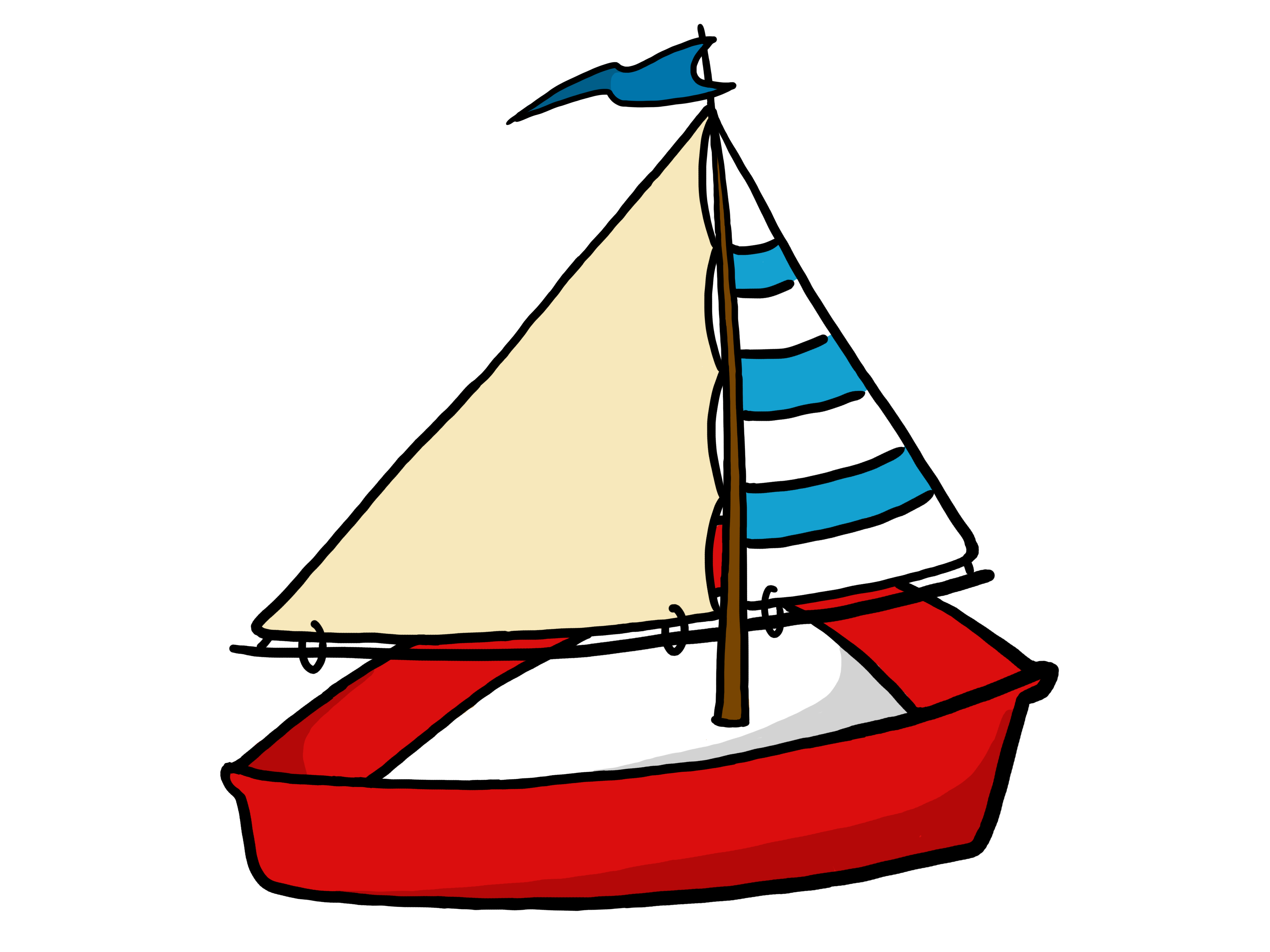 Sailboat yacht cartoon clip art dromggf top