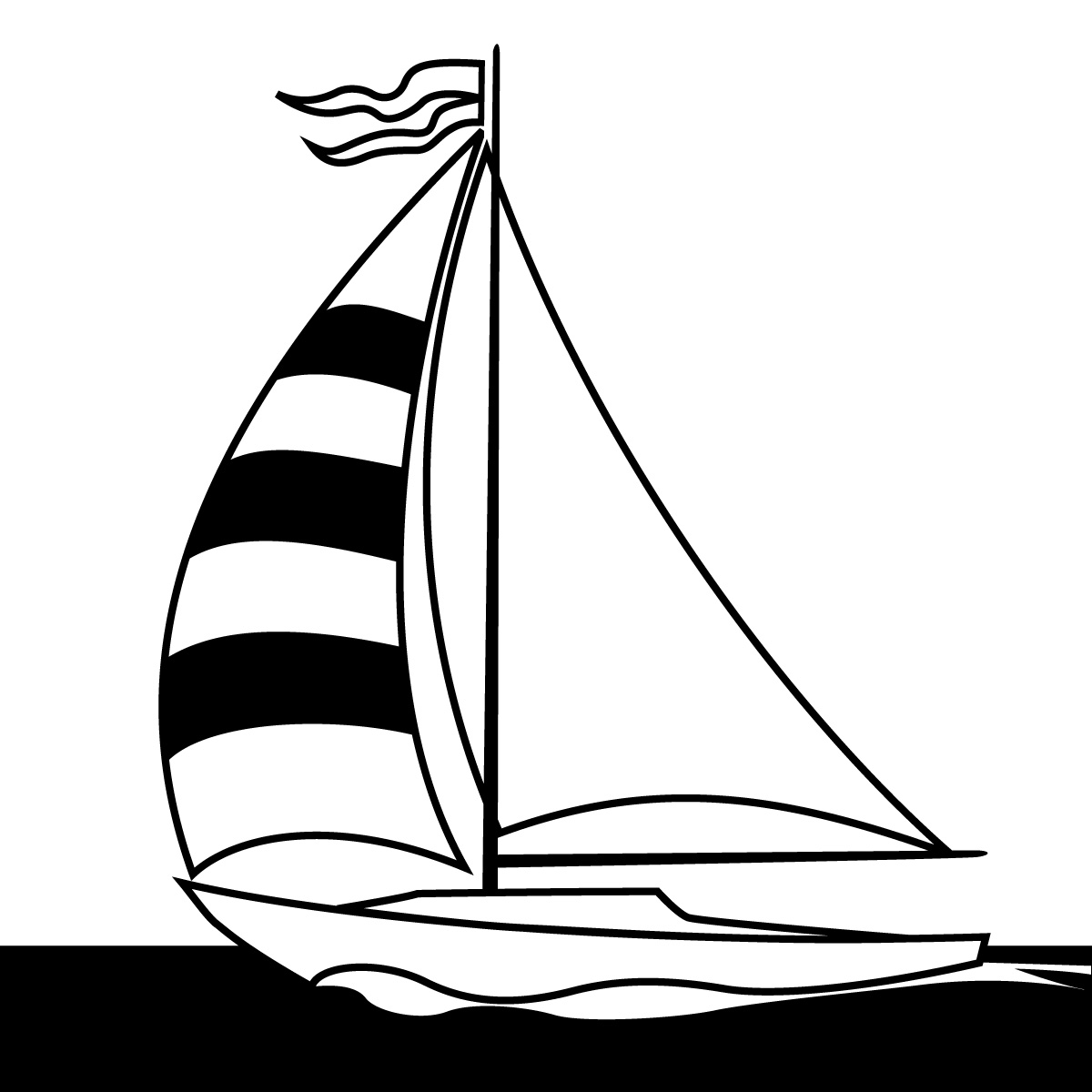 Sailboats clipart 3