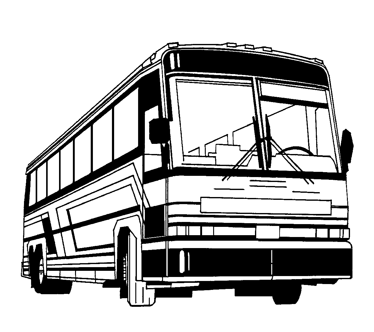 School bus clip art black and white free clipart 3
