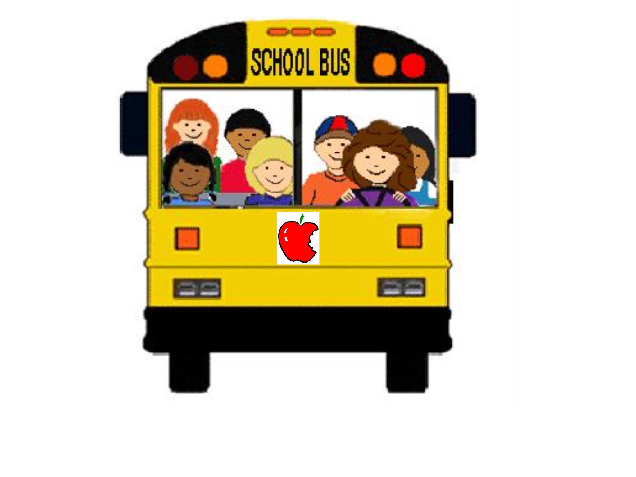 School bus clip art for kids