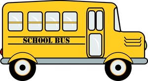 School bus clip art that looks sad free clipart