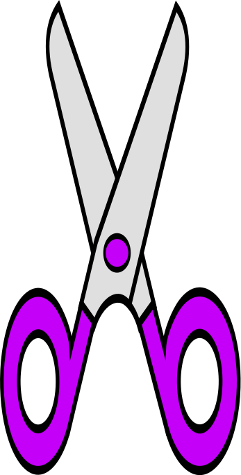 Scissors clip art purple education supplies scissors