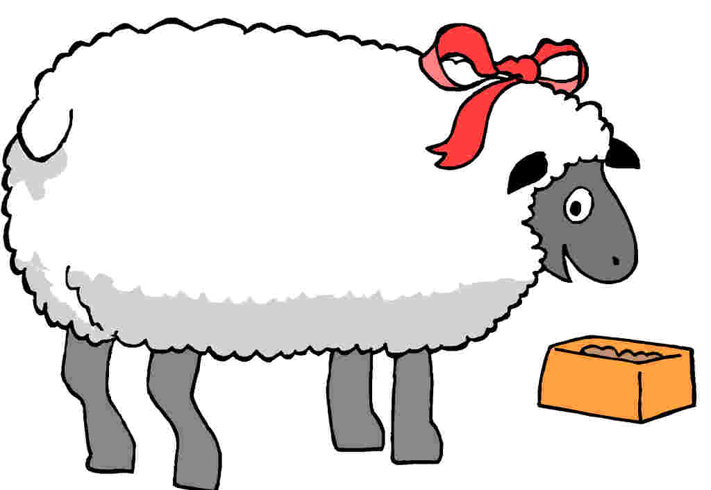 Sheep clipart black and white free clipart images 2
