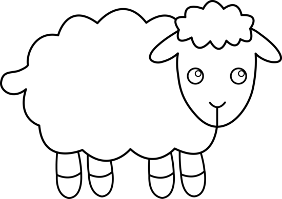 Sheep clipart black and white free clipart images 3