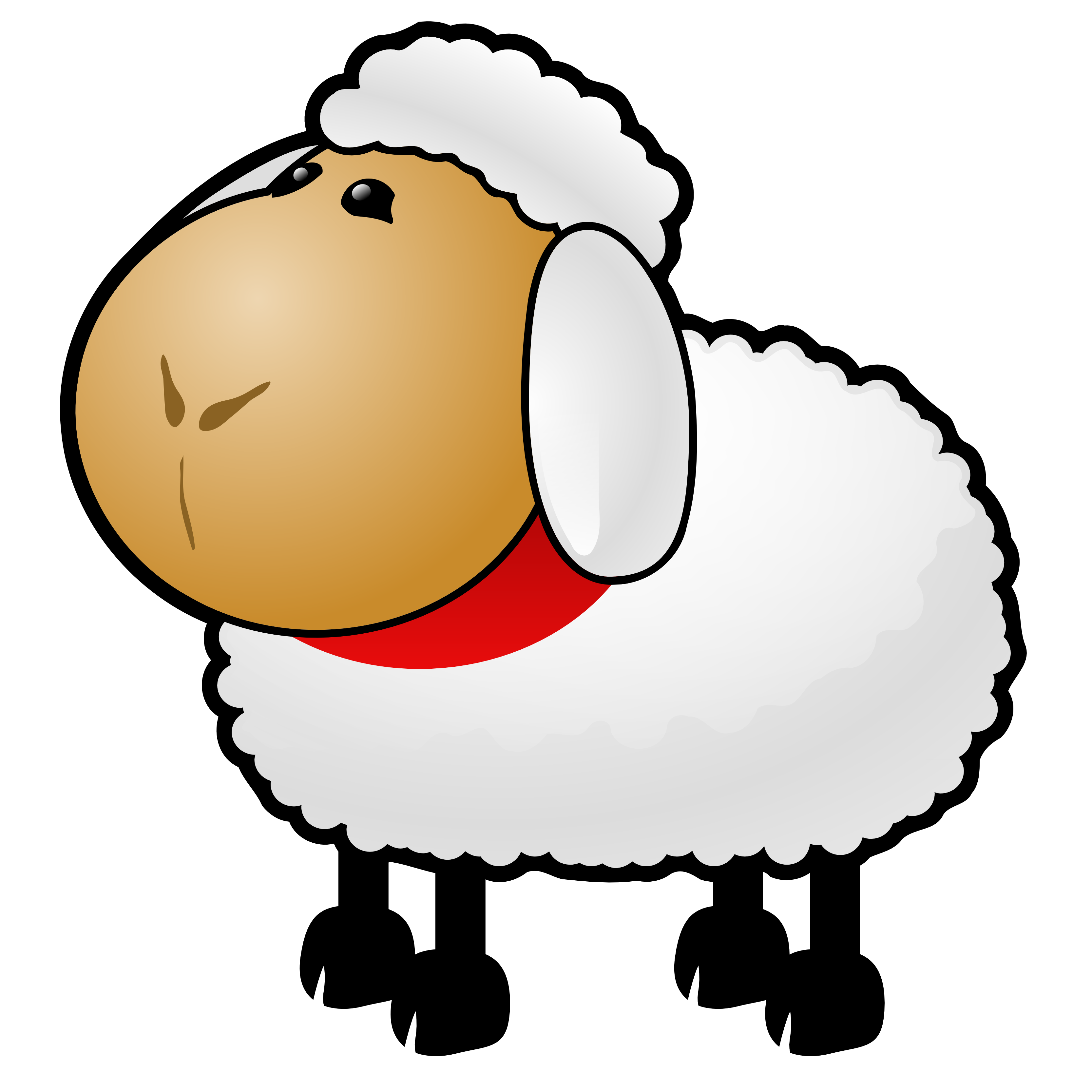 Sheep lamb clipart black and white free clipart images 2