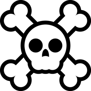 Skull line drawings clipart clipartcow