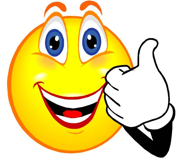 Smiley face thumbs up thank you free clipart images