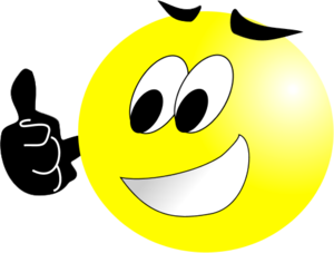 Smiley face wink thumbs up free clipart images