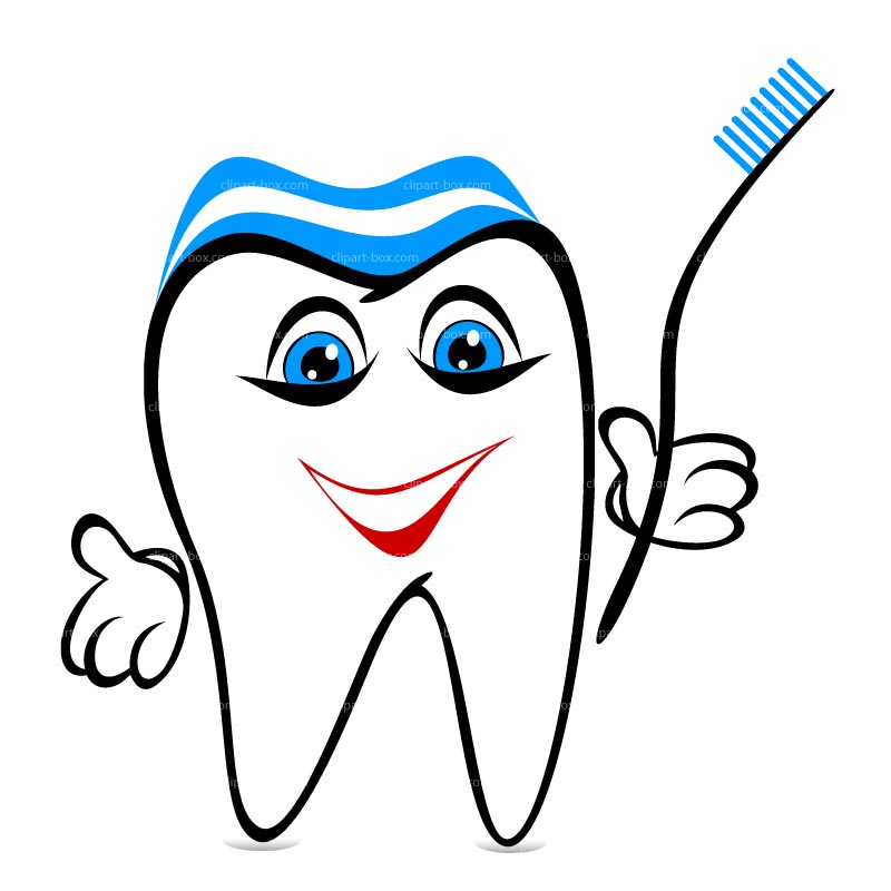 Smiling tooth clipart