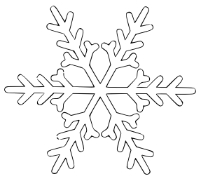 Snowflakes clip art 3 groups of snowflakes image 4