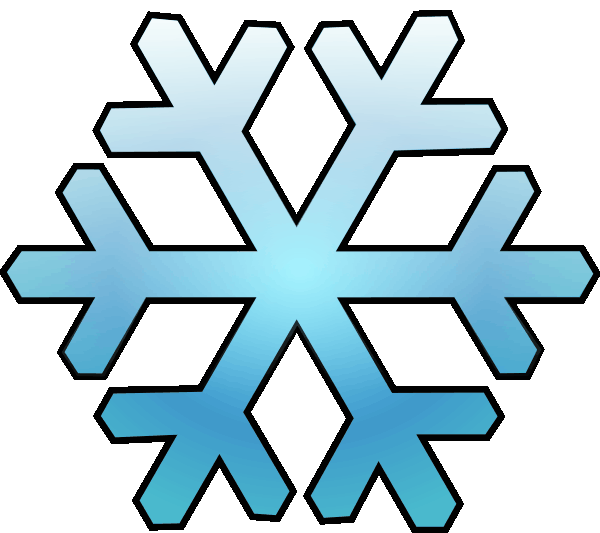 little snowflake clipart outline