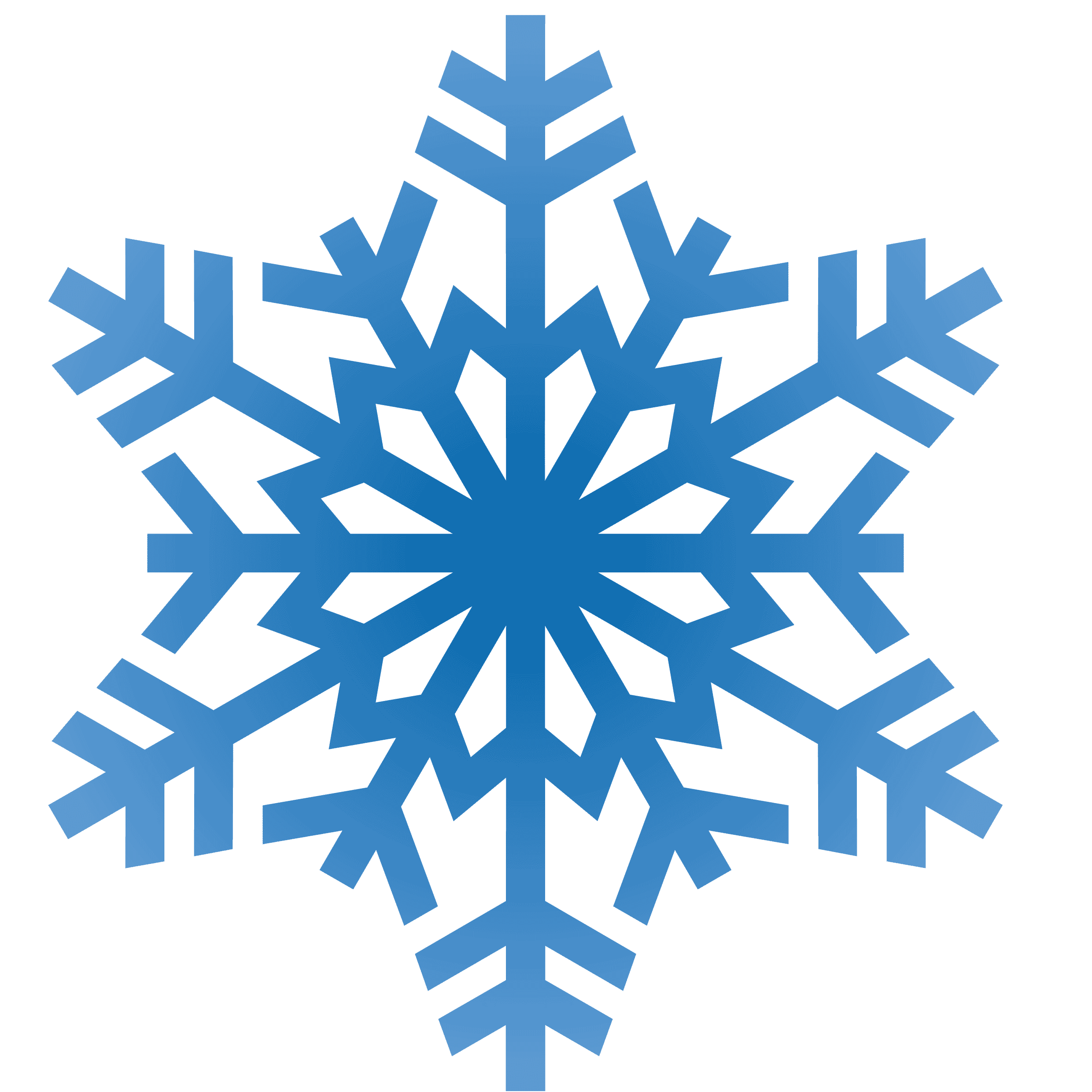 simple snowflake clipart no background