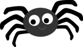 Spider clipart black and white free clipart images - Clipartix