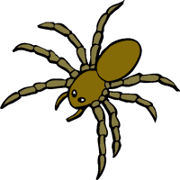 Spider clipart black and white free clipart images clipartcow