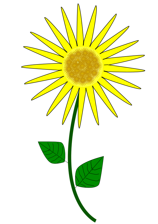 Sunflower clip art 2 clipartbold