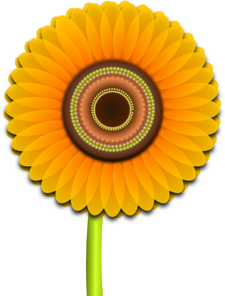Sunflower clip art at clker com vector clip art 2