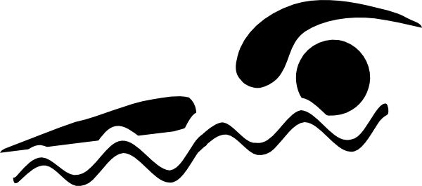 Swim team clip art black and white swimming 3 clip art vector