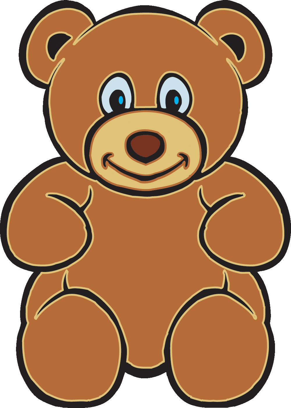 Teddy Bear Outline Clipart