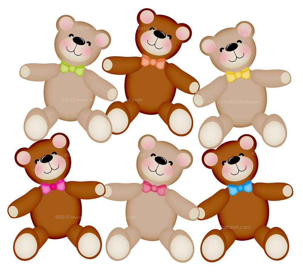 Teddy bears clipart free clipart images