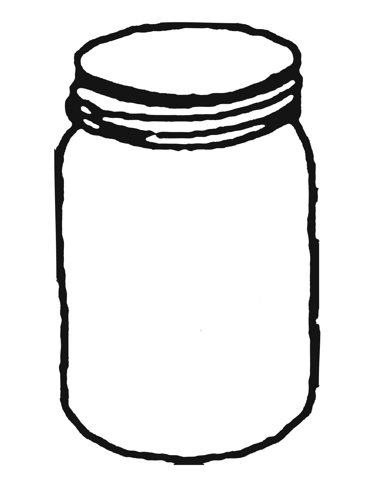 Template for mason jar clipart clipartwiz