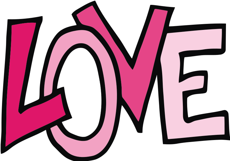 The word love clipart free clipart images 3