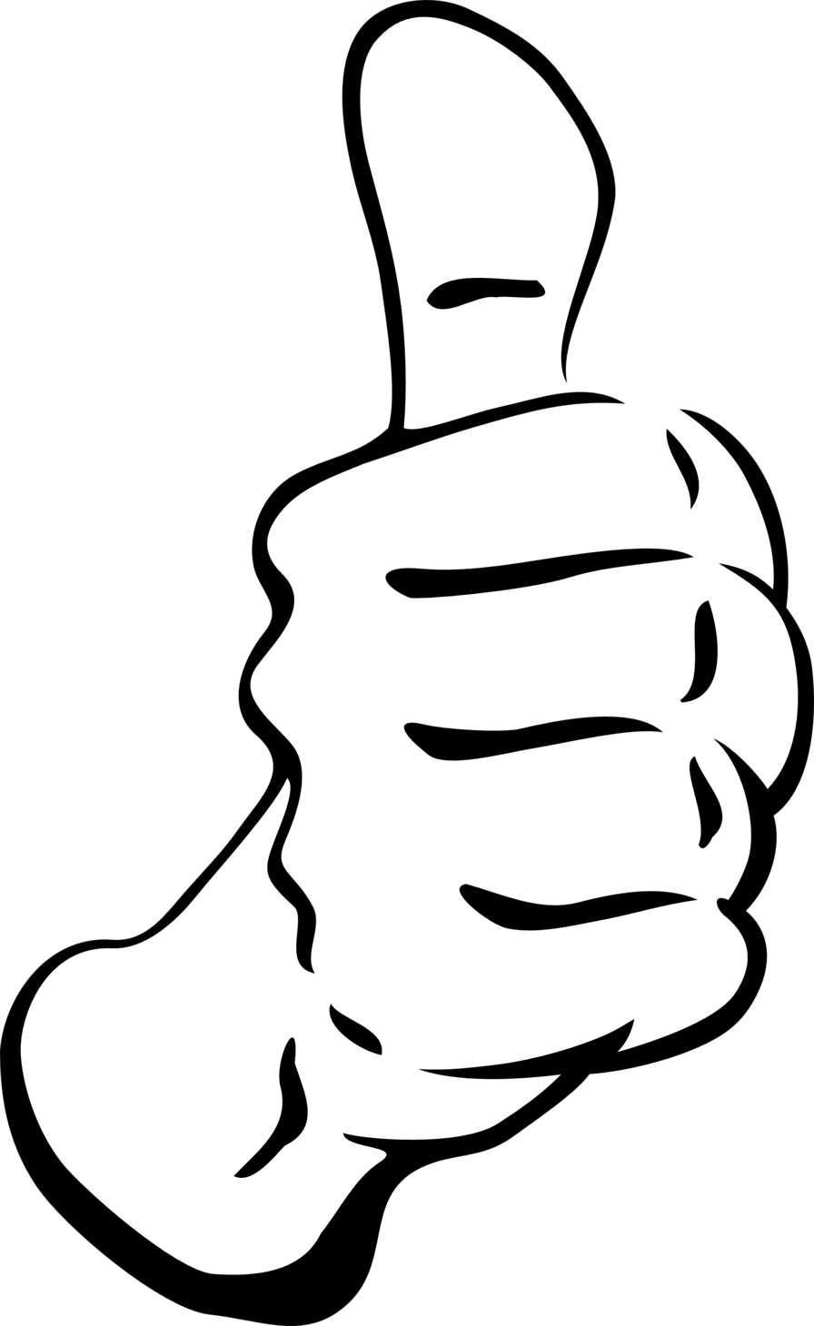 Thumbs up transparent clipart