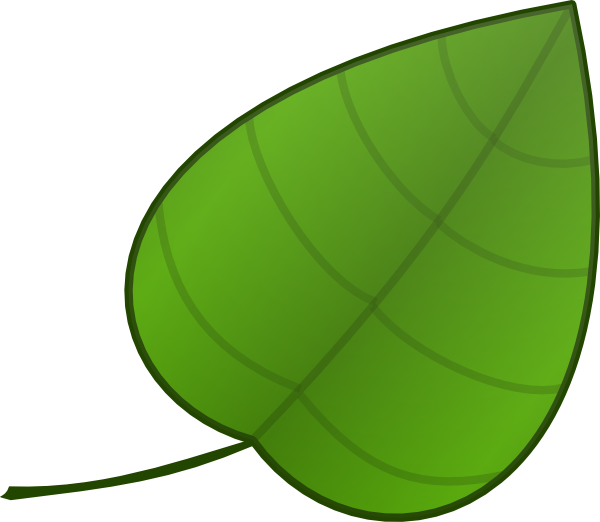Tropical leaf template clipart