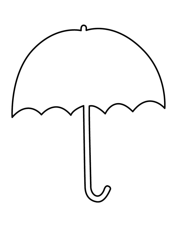 Umbrella clipart coloring pages umbrella day coloring pages