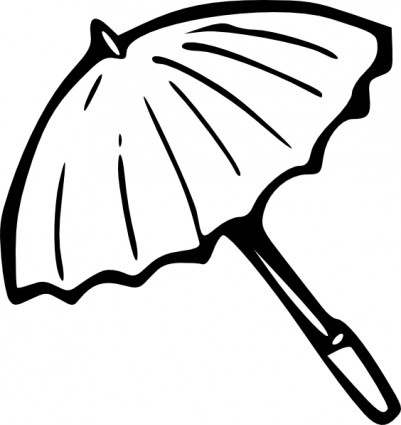 Umbrella outline clip art free vector in open office drawing svg