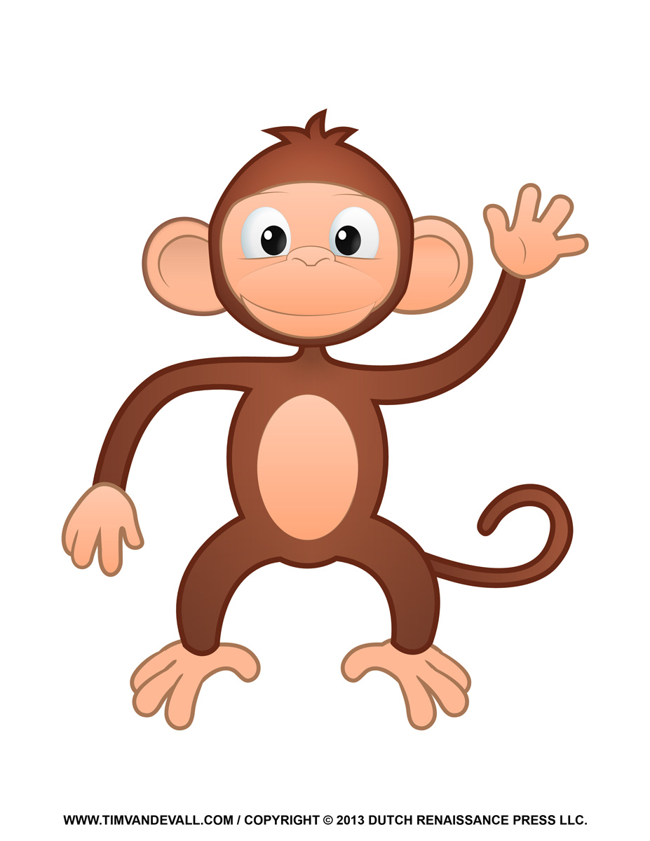 Upside down hanging monkey clipart free clipart