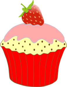 Vanilla cupcakes clipart free clipart images