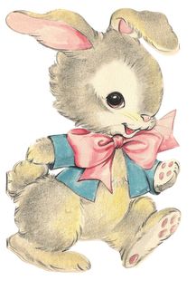 Vintage easter bunny clipart nanalulu