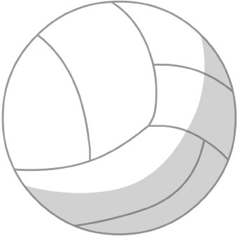 Volleyball clip art 3