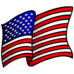Waving american flag clip art free borders and clip art