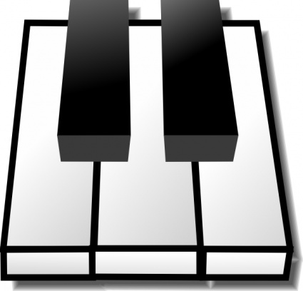 Wavy piano keys clipart free clipart images