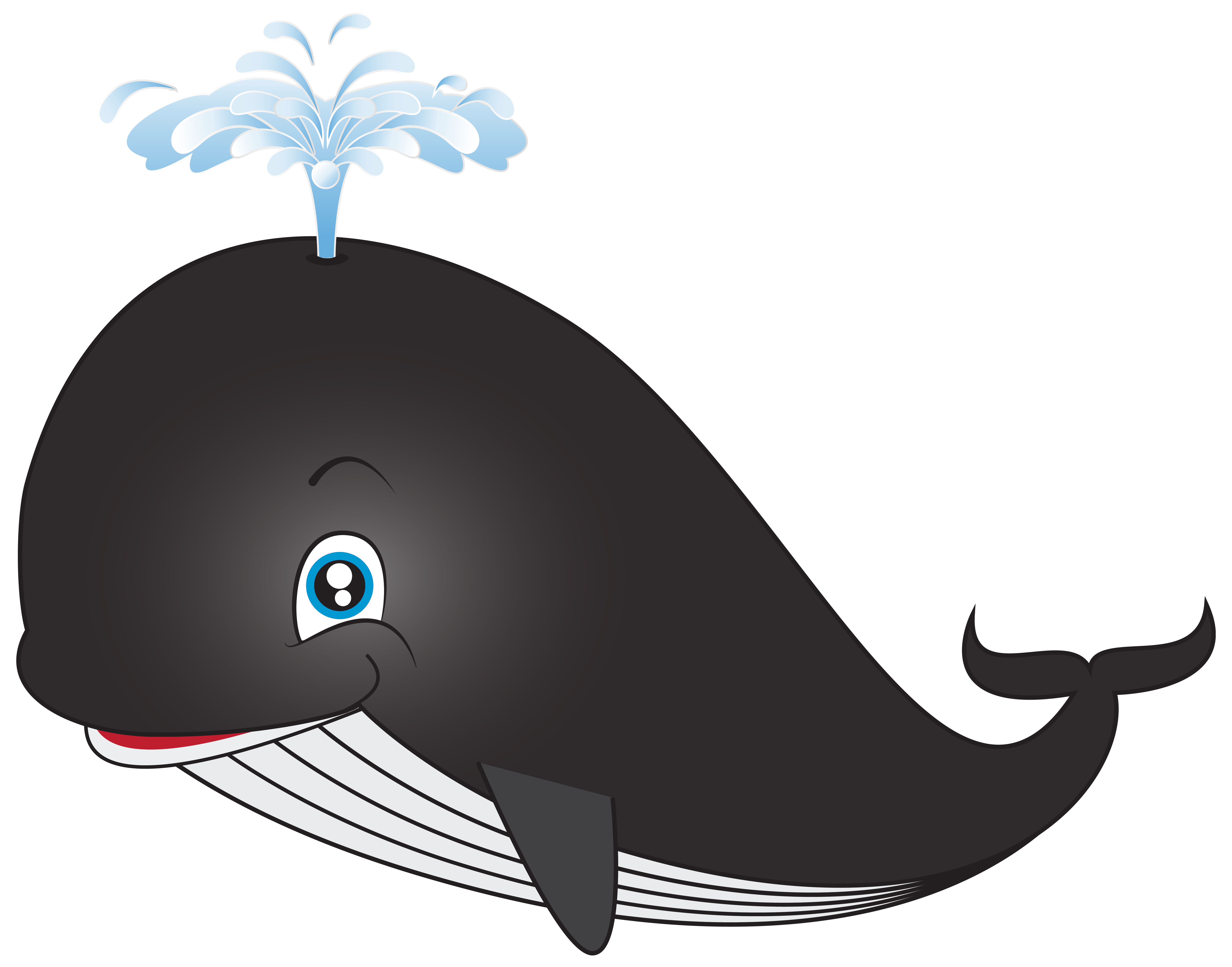 Whale cartoon clip art image - Clipartix