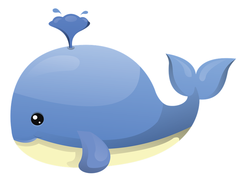 Whale free to use clipart