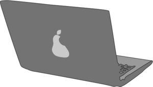Apple laptopic vector clip art