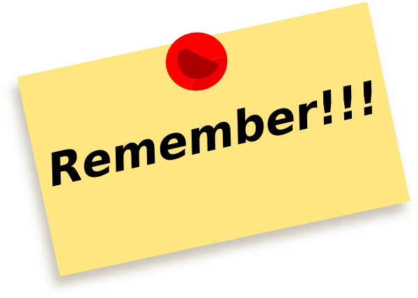 Baby reminder notes clipart