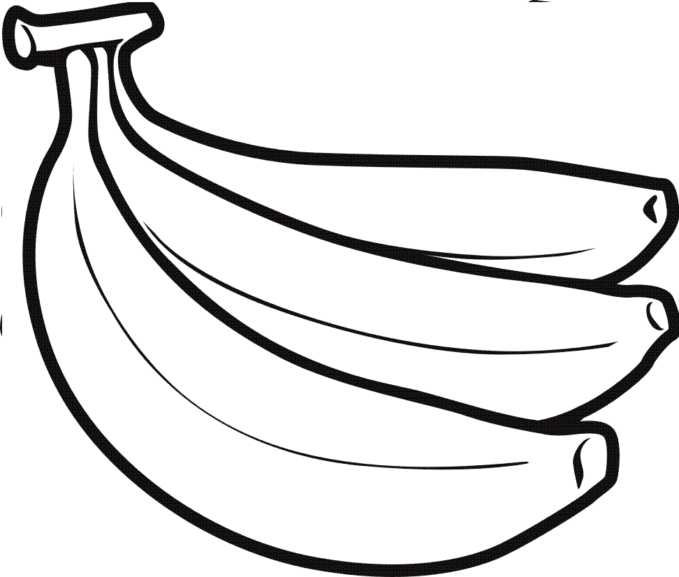 Banana clipart black and white clipart cliparts for you