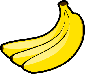 Banana clipart black and white free clipart images