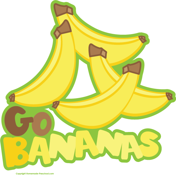 Banana free fruit clipart clipartcow