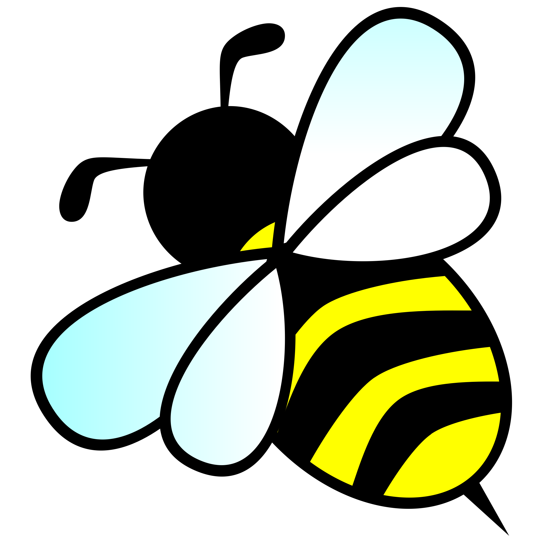 Bee clipart 2 bumble bee clip art free 5 all rights clipartcow 3 - Clipartix