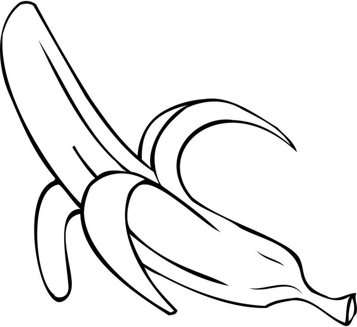 Black and white banana clipart google search colouring pages