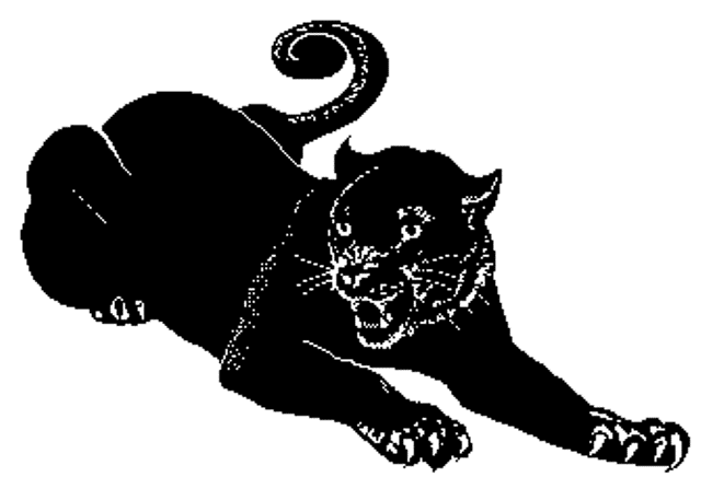 Black panther clip art free vector image 1 3